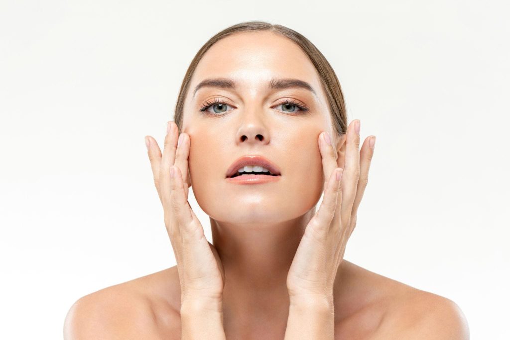 healthy glowing skin protected with daily SPF