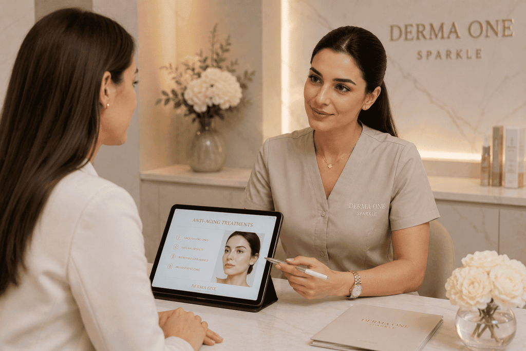 professional aesthetic consultation at a luxury clinic in dubai