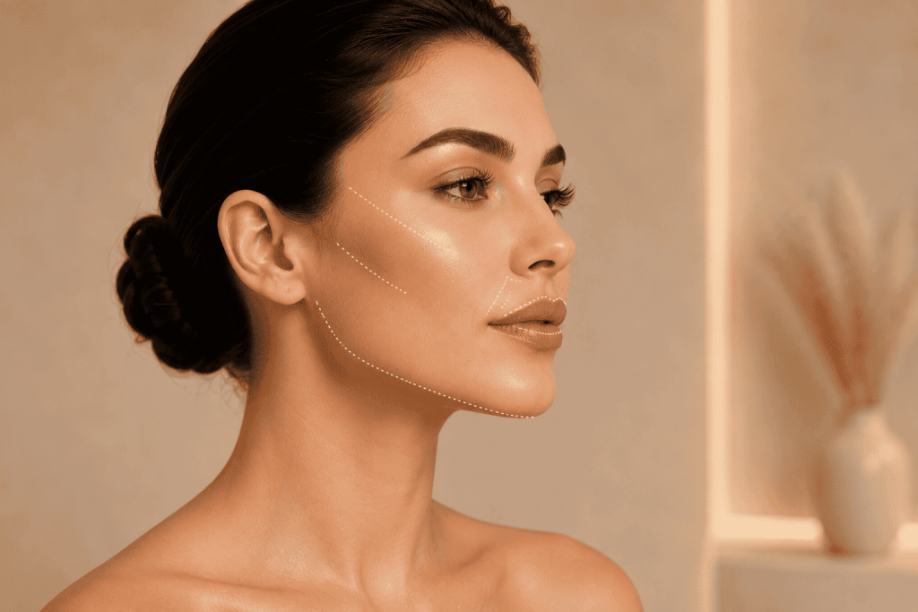 Facial contouring and volume restoration with dermal fillers