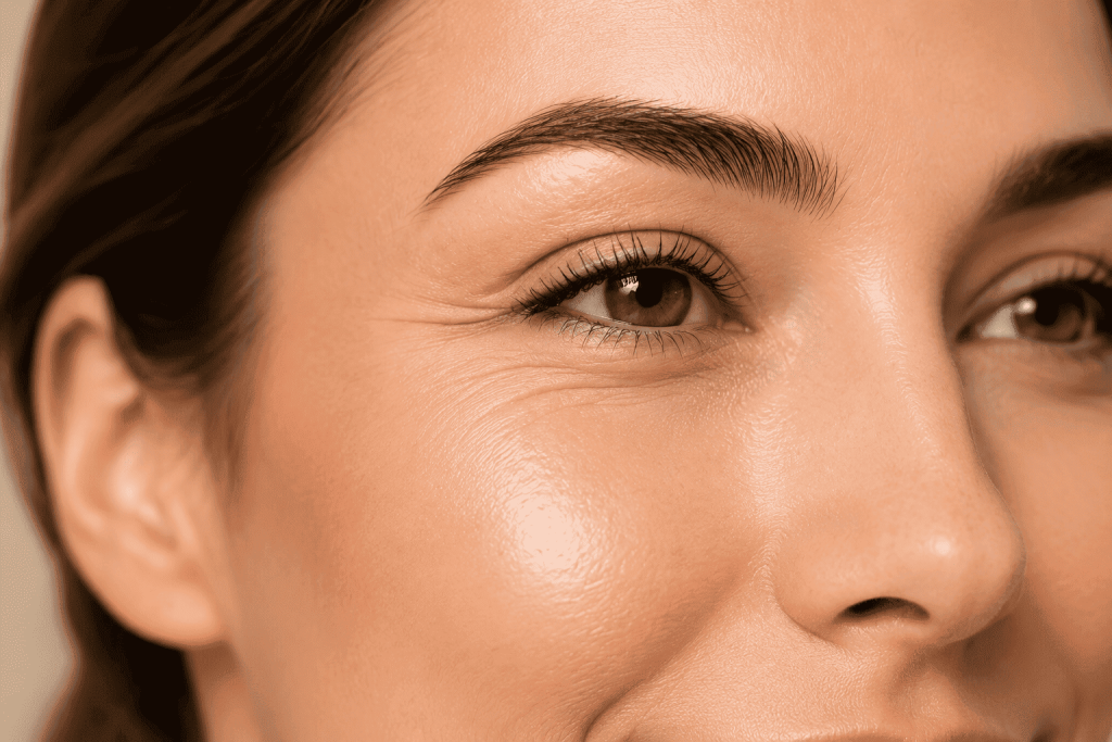smooth youthful skin with reduced fine lines and wrinkles